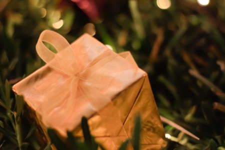 Gift Box Christmas and New year decorations, soft focusの写真素材