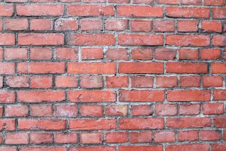 old vintage brick wall background and texture.の写真素材