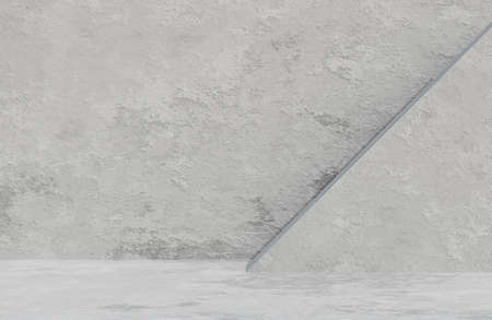 Abstract empty room concrete wall background grunge texture style.,3d model and illustration.の写真素材