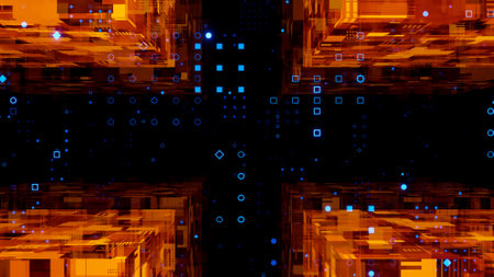 Abstract beautiful futuristic sci fi space ship tunnel background.,3D model and illustration.