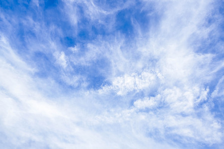 White clouds in the blue skyの写真素材