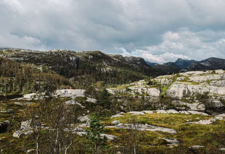 Mountain landscape in Norway, Scandinavia, Northern Europe. High quality photo