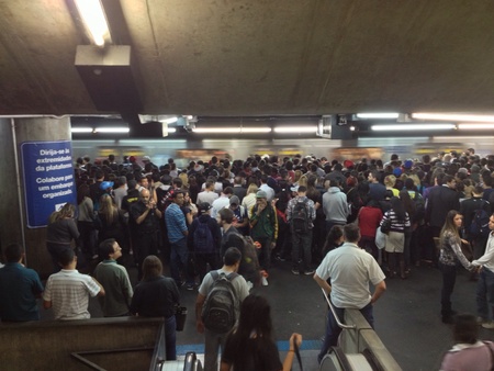 Subway in Sao Paulo.