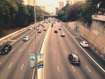 March 23 avenue in Sao Paulo - Brazil