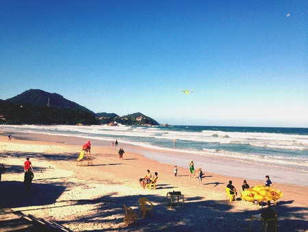 Beach in Ubatuba SP - Brazilの素材