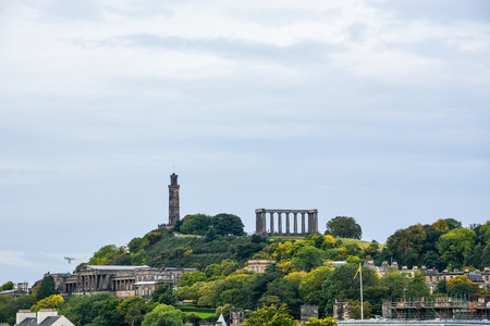 Calton Hill with St. Andrew's house in Edinburghのeditorial素材