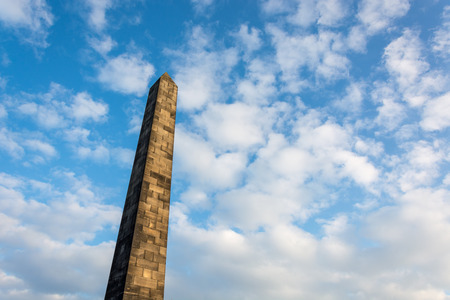 Obelisk on the Old Calton Burial Ground in Edinburgh, Scotlandのeditorial素材