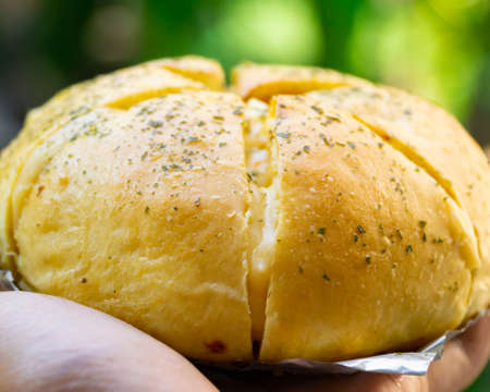Korean Garlic Cheese Bread Indonesiaの写真素材