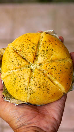 Korean Garlic Cheese Bread Indonesiaの写真素材