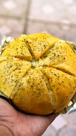 Korean Garlic Cheese Bread Indonesiaの写真素材