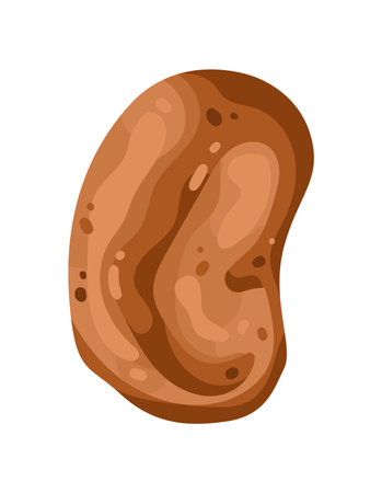 Nazuki, Georgian sweet bread in flat style. Vector illustrationのイラスト素材