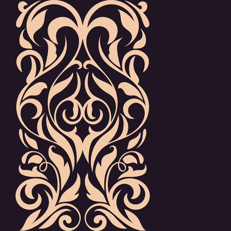 Vintage border. Abstract Design. Floral border. Beautiful floral designのイラスト素材