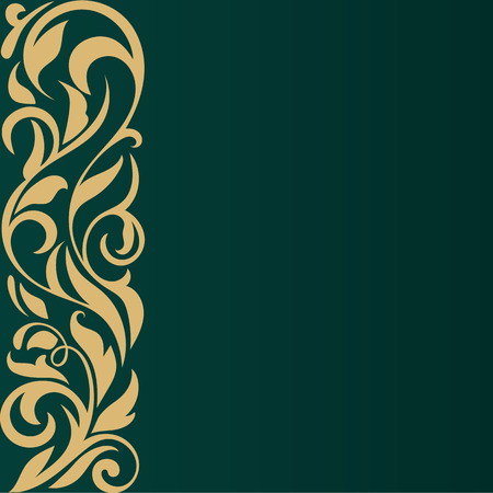 Vintage border. Abstract Design. Floral border. Beautiful floral designのイラスト素材