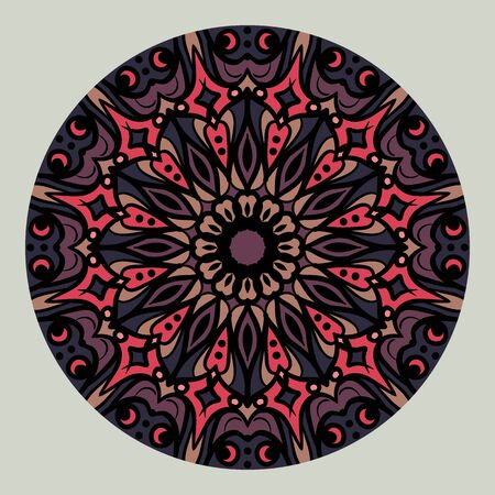 Abstract frame with a circular design. Vintage border. Abstract Design. Beautiful pattern. Vector illustration.のイラスト素材