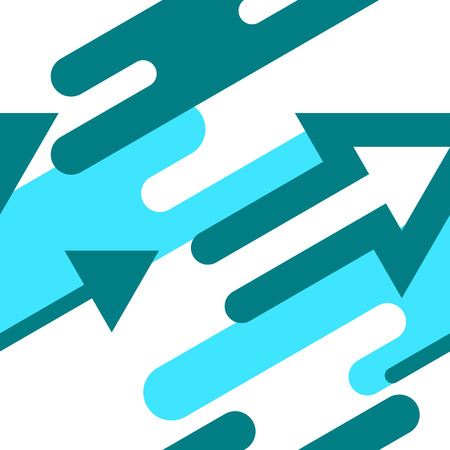 Modern bright seamless pattern with arrows. Vector abstract pattern. Vector illustrationのイラスト素材