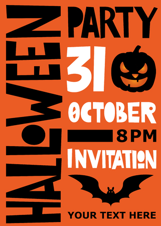 Halloween party poster.のイラスト素材
