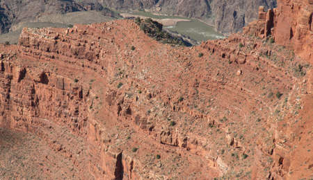 Grand Canyon South Rim, stunning view on rock formationの写真素材