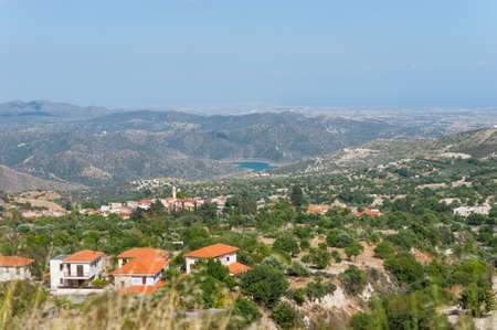 View of the old village Lefkara. Cyprusの写真素材