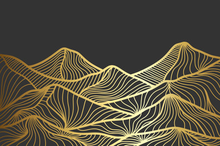 Abstract mountain painting, Abstract background, Premium Vectorのイラスト素材