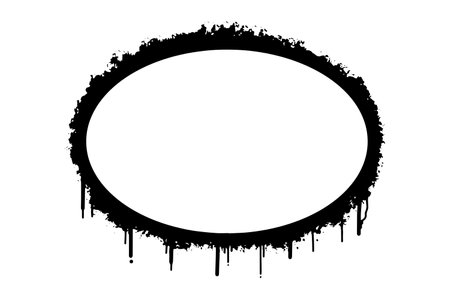 brush style frame on white backgroundのイラスト素材