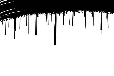Graphite spray painted lines and grunge dots isolated on a white backgroundのイラスト素材