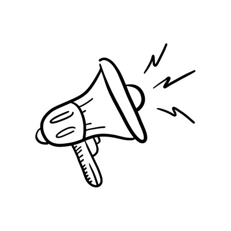 megaphone illustration icon vector symbolのイラスト素材