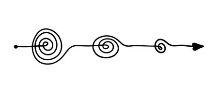 hand drawn of tangle scrawl sketch. Abstract scribble, Vector illustration.のイラスト素材