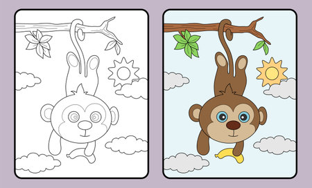 learn coloring for kids and elementary school.のイラスト素材