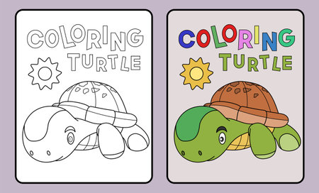 learn coloring for kids and elementary school.のイラスト素材