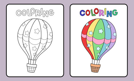 learn coloring for kids and elementary school.のイラスト素材