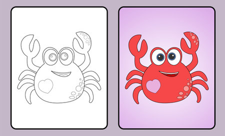 learn coloring for kids and elementary school.のイラスト素材