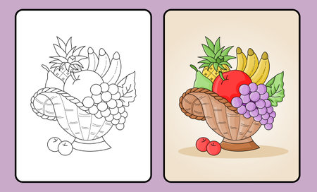 learn coloring for kids and elementary school.のイラスト素材
