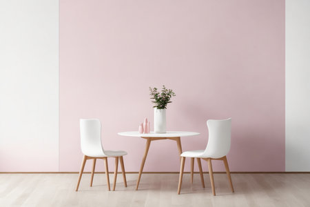 Minimalist interior mockup for reference design purposes for advertisements, posters, banners, etc. AI generatedの素材