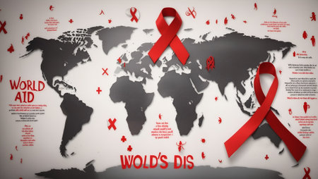 December 1, World AIDS Day, AI generatedの素材