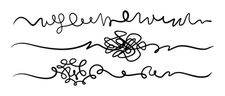 hand drawn of tangle scrawl sketch. Abstract scribble, Vector illustration.のイラスト素材