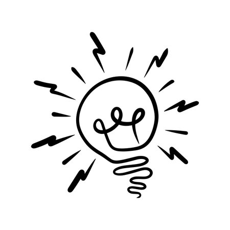 Lamp, idea icon, vector illutrationのイラスト素材