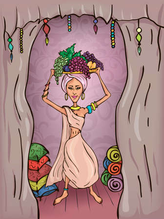A beutiful eastern girlのイラスト素材