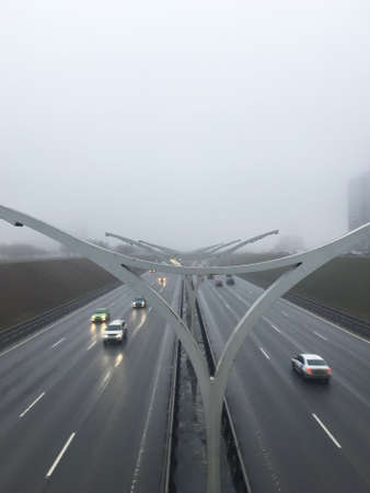 highway view from the topの写真素材