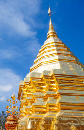 Beautiful temple in Chiang Mai. Thailand. Doi Suthepのeditorial素材
