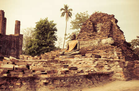 Beautiful temple in Ayutthaya. Thailand.の写真素材