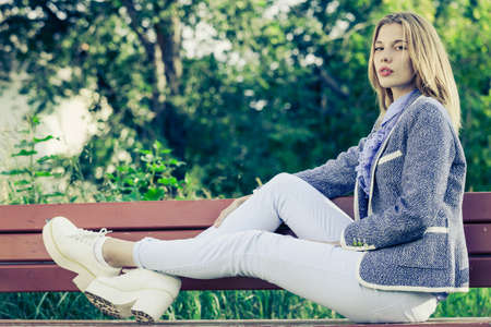 portrait of a beautiful young  girl  outdoors at the day time