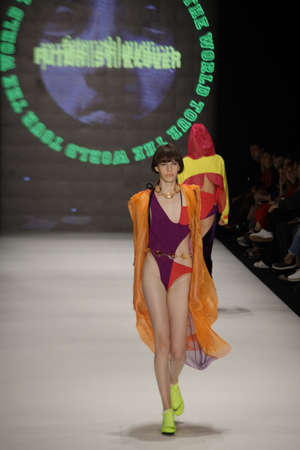 19-03-2019 Istanbul Zorlu Center Mercedes-Benz Istanbul Fashion Week 2019のeditorial素材