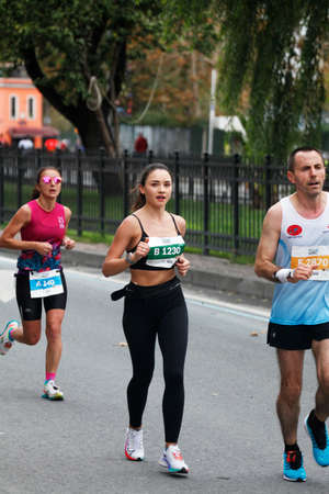 8-November-2021 Istanbul-Turkey: NKolay Istanbul Marathon 2020のeditorial素材