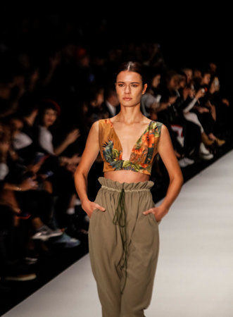 19-03-2019 Istanbul Zorlu Center Mercedes-Benz Istanbul Fashion Week 2019のeditorial素材