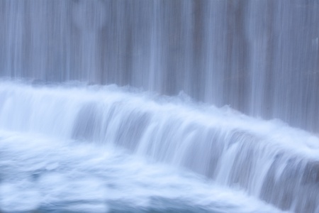 Waterfall close up shot. Toned imageの写真素材