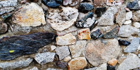 made of solid stone wall year to challengeの写真素材