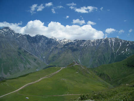 Caucasus mountains - close to Kazbebi town 
