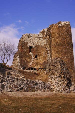 Exterior of ruins of Jvari, which is a Georgian Orthodox monastery of the 6th century near Mtskheta (World Heritage site) - the most famous symbol of georgiam christianity              の写真素材