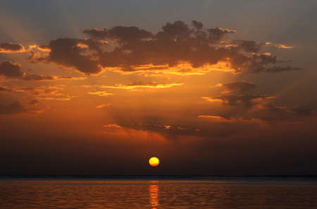 Sunrising over the Red sea                   の写真素材