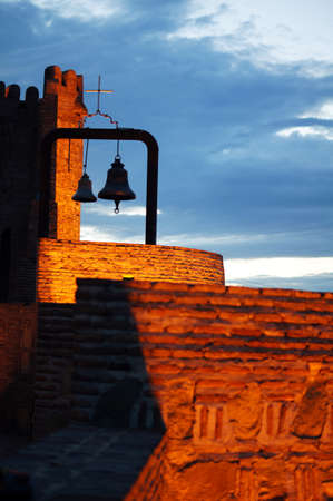 Night view to Old town of Tbilisi, Georgia (country)の写真素材
